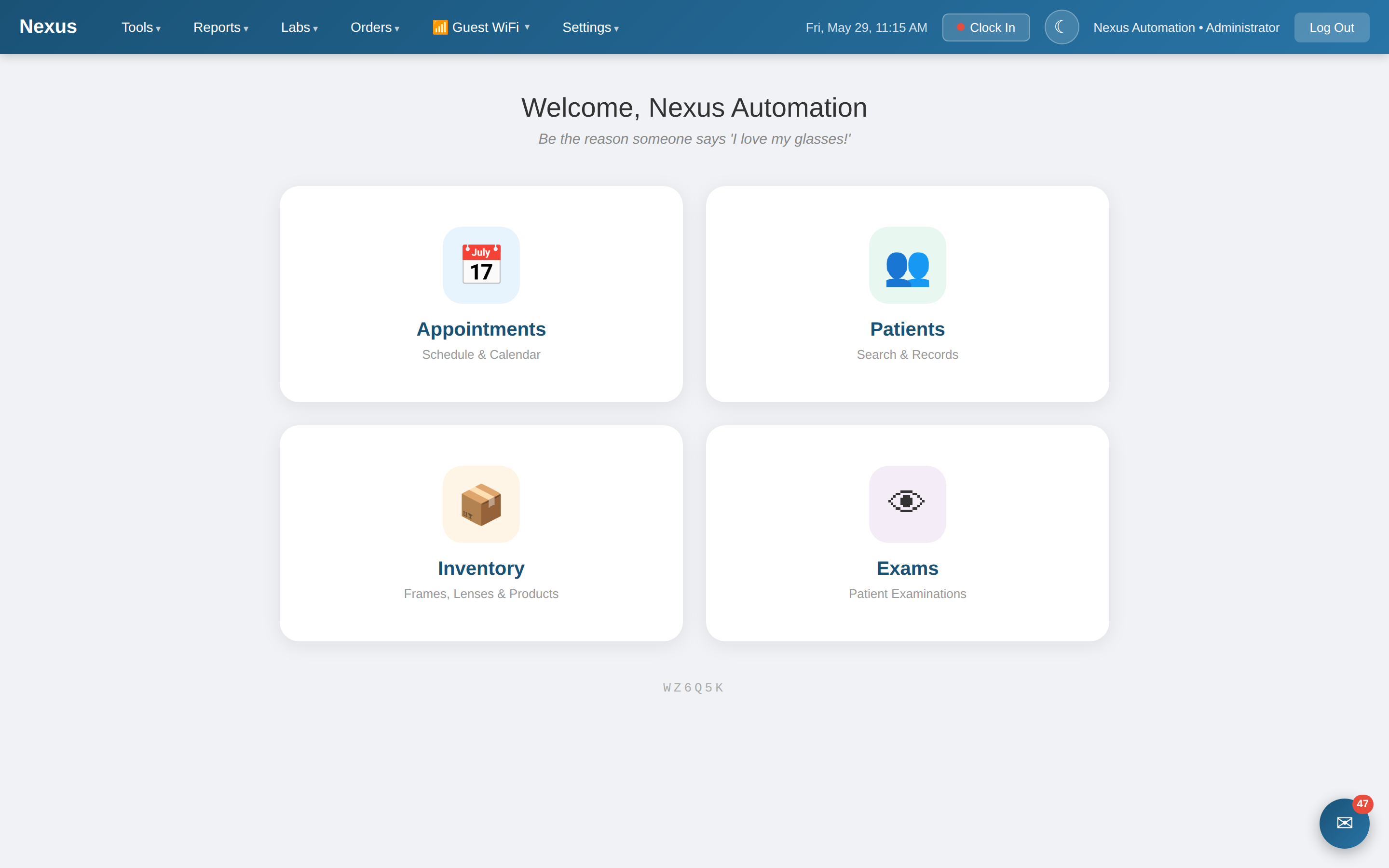 Nexus launchpad dashboard